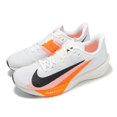 NIKE 耐吉 競速跑鞋 Air Zoom Rival Fly 4 男鞋 白橘 輕量 回彈 緩衝 訓練 運動鞋 FV6040-101