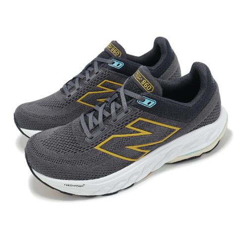 NEW BALANCE 慢跑鞋 Fresh Foam X 860 V14 4E 男鞋 超寬楦 磁石灰 檸檬黃 運動鞋 NB M860A14-4E