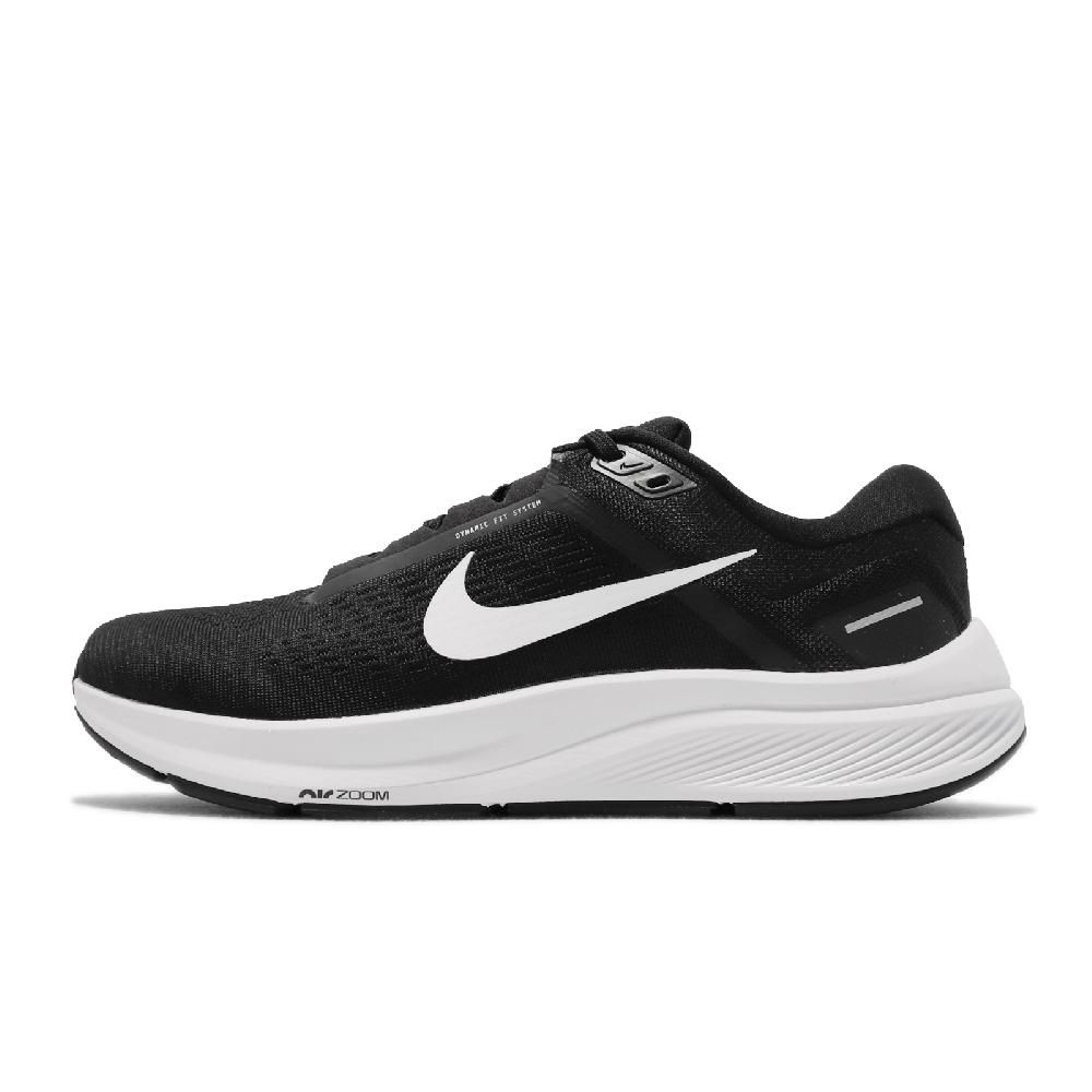 NIKE 耐吉 慢跑鞋 Air Zoom Structure 24 男鞋 黑 白 氣墊 緩震 路跑 運動鞋  DA8535-001