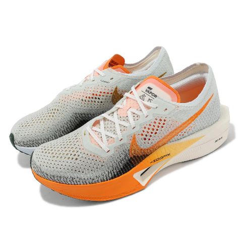 NIKE 耐吉 競速跑鞋 ZoomX Vaporfly Next% 3 男鞋 白 橘 碳板 運動鞋 FV3633-081