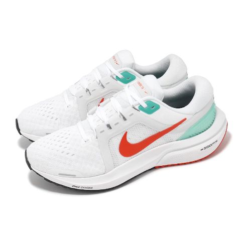 NIKE 耐吉 慢跑鞋 Wmns Air Zoom Vomero 16 女鞋 白 紅 ZoomX 緩震 回彈 運動鞋 DA7698-106