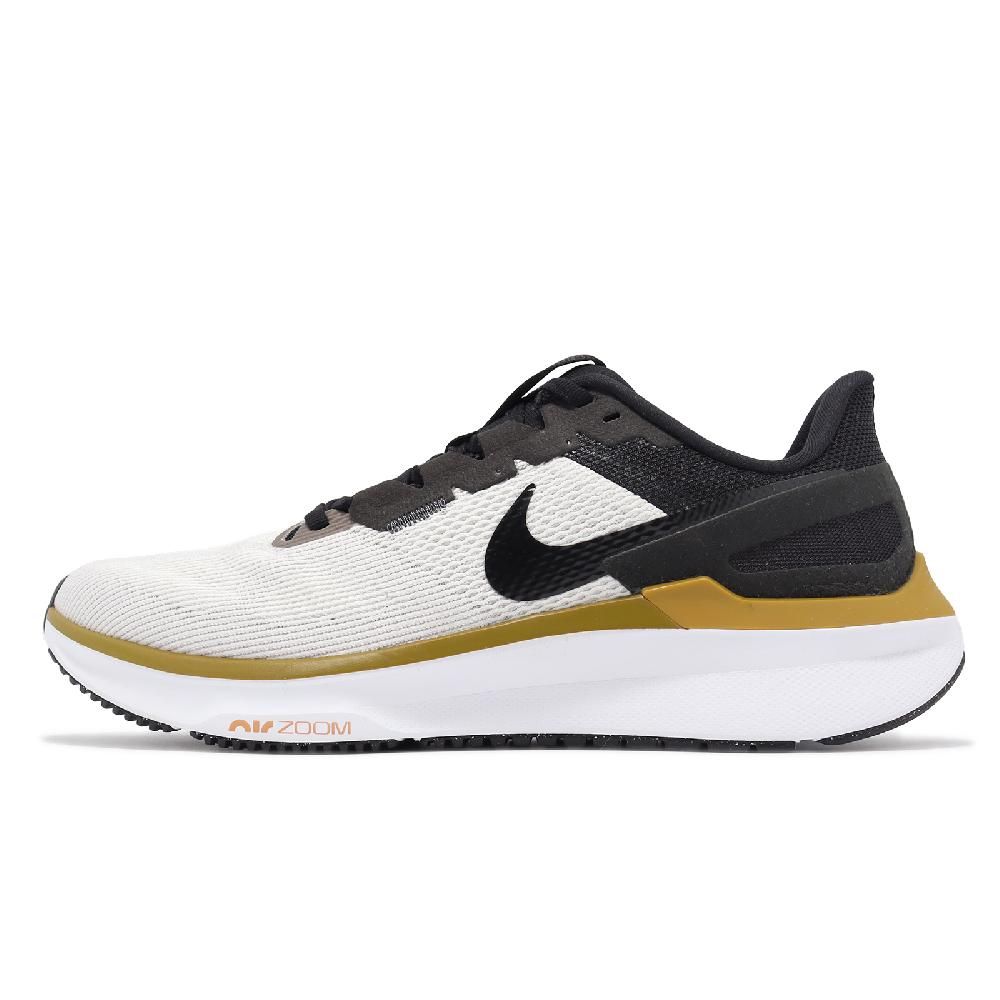 NIKE 耐吉 慢跑鞋 Air Zoom Structure 25 男鞋 白 金 緩震 支撐 氣墊 路跑 運動鞋 DJ7883-103