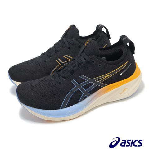 慢跑鞋 GEL-Nimbus 26 Lite-Show 男鞋 黑 橘藍 夜光 緩衝 運動鞋 亞瑟士 1011B921001