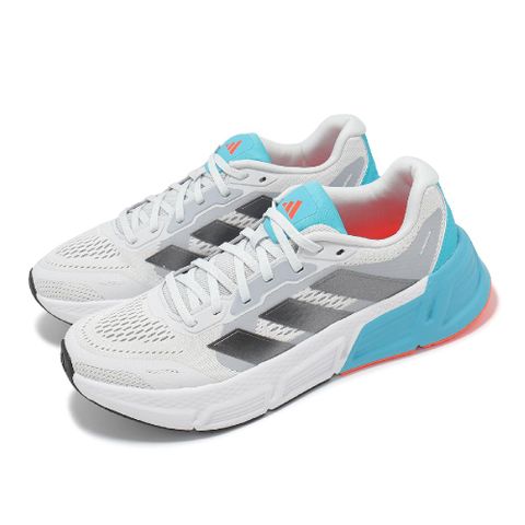 ADIDAS 愛迪達 慢跑鞋 Questar 2 M 男鞋 灰 藍 緩衝 透氣 運動鞋 愛迪達 IF2236