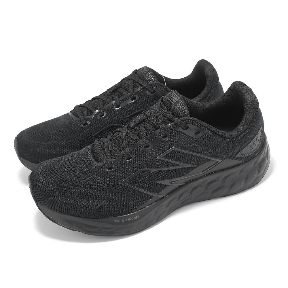 New Balance 慢跑鞋 Fresh Foam 680 V8 2E 男鞋 寬楦 黑 緩衝 運動鞋 NB M680CK8-2E