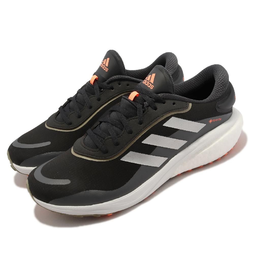 ADIDAS 愛迪達 慢跑鞋 Supernova GTX M 男鞋 黑 銀 防水 運動鞋 Gore-Tex 愛迪達 GW9109