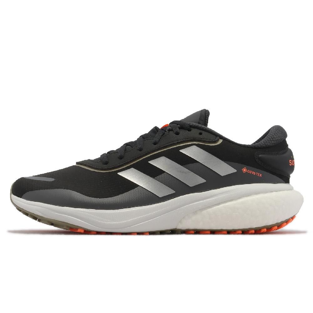 ADIDAS 愛迪達 慢跑鞋 Supernova GTX M 男鞋 黑 銀 防水 運動鞋 Gore-Tex 愛迪達 GW9109