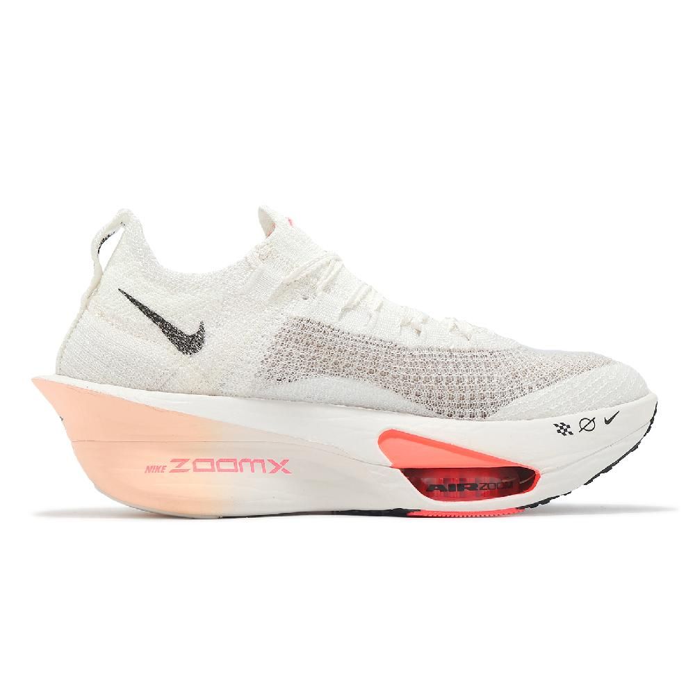 NIKE 耐吉 競速跑鞋 Wmns Air Zoom Alphafly Next% 3 女鞋 米白 粉紅 針織 碳板 FD8315-103