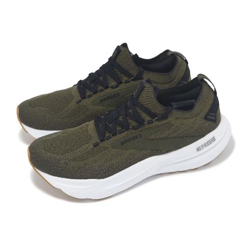 慢跑鞋 Glycerin StealthFit 21 男鞋 軍綠 甘油系列 緩衝 厚底 運動鞋 1104211D356