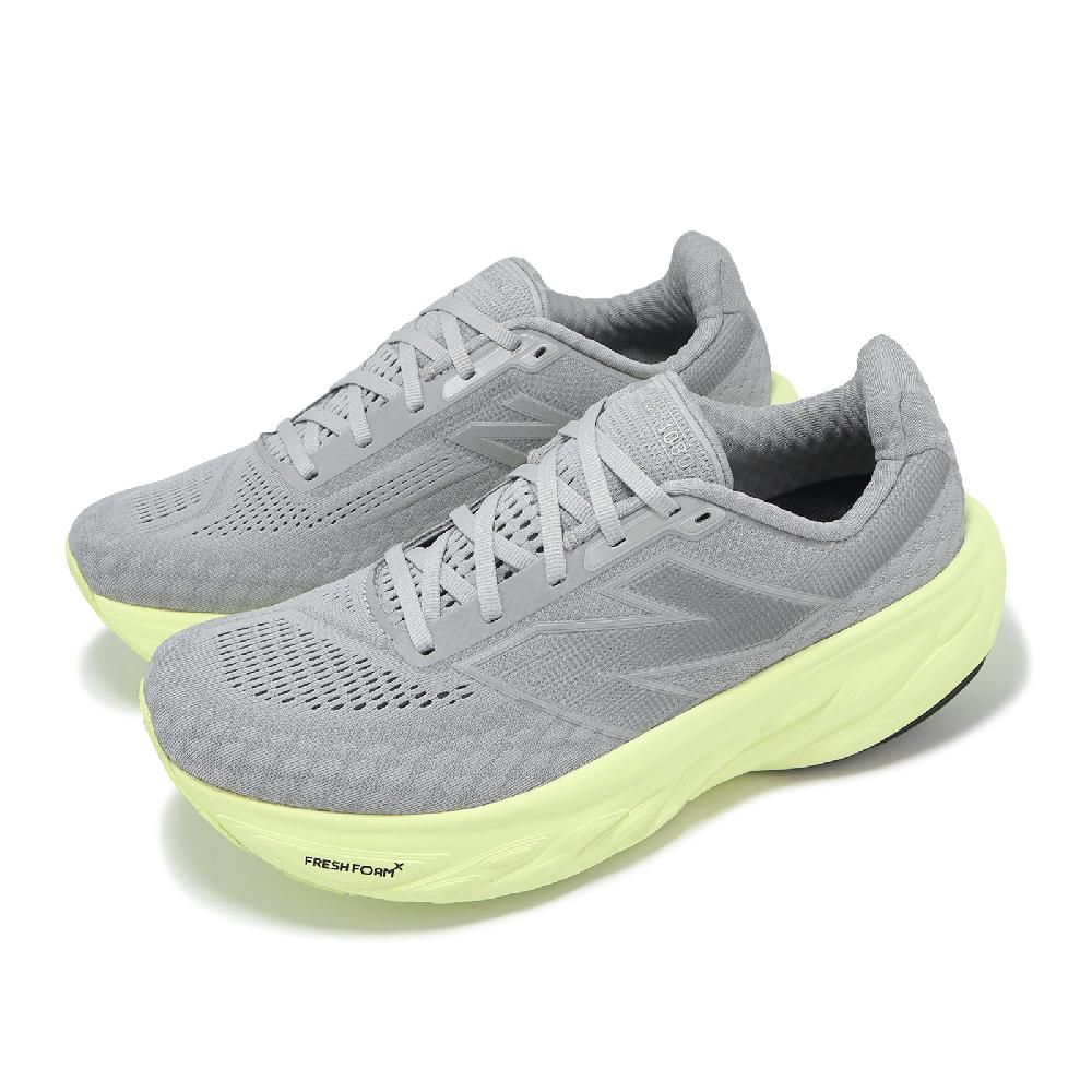New Balance 紐巴倫 慢跑鞋 Fresh Foam X 1080 V14 2E 男鞋 寬楦 雨雲灰 青檸綠 運動鞋 NB M1080R14-2E