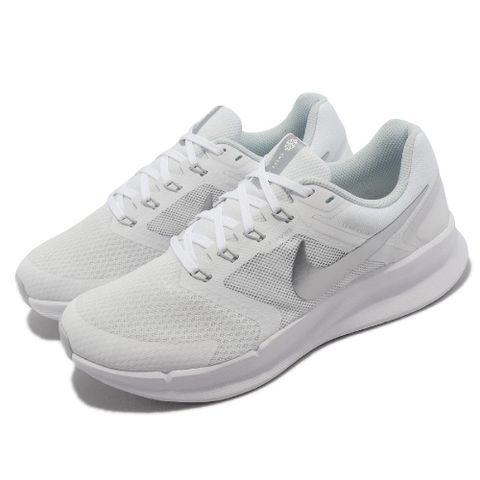 NIKE 耐吉 慢跑鞋 Wmns Run Swift 3 女鞋 白 銀 緩震 網布 透氣 運動鞋 DR2698-101