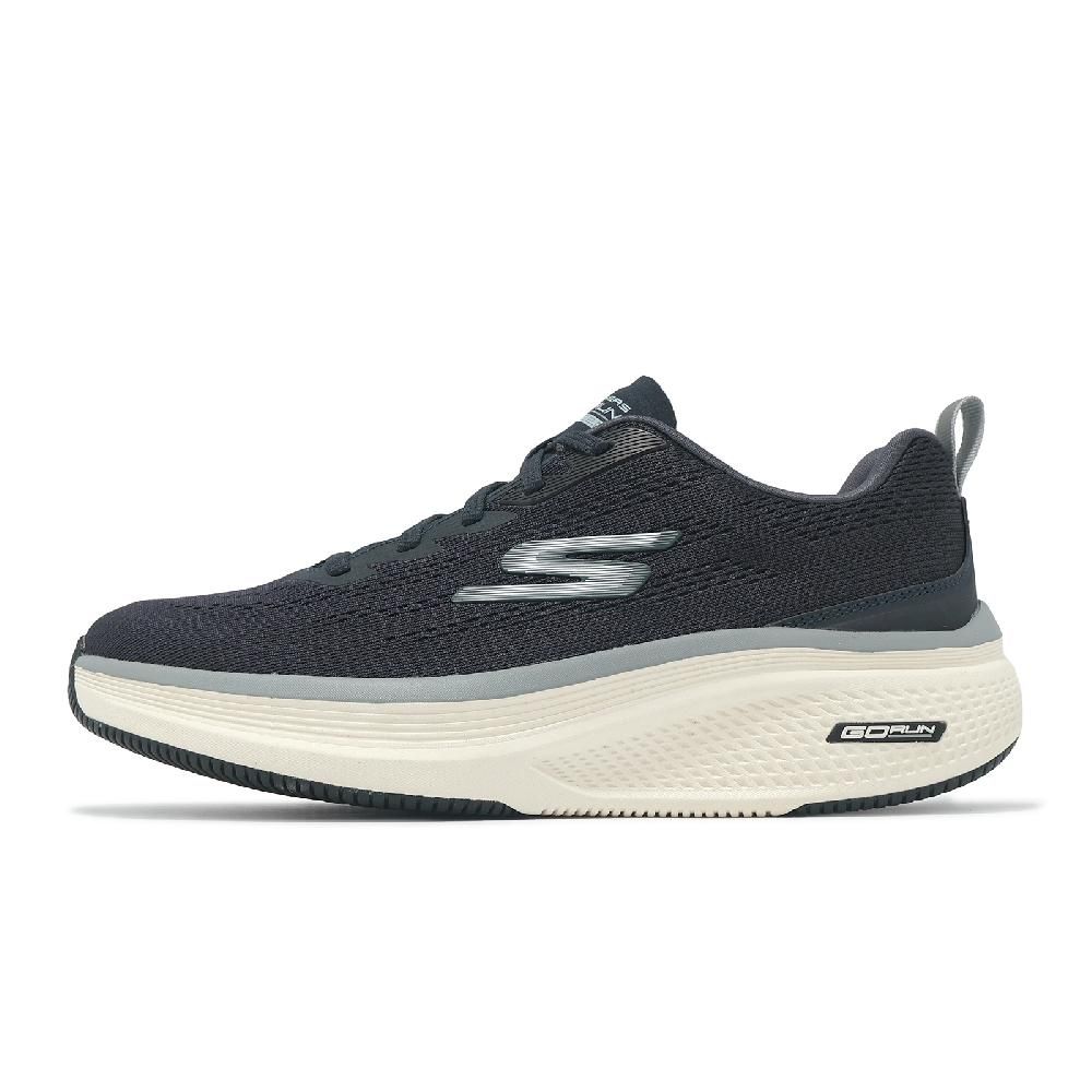SKECHERS 斯凱奇 慢跑鞋 Go Run Elevate 2.0-Fluid Motion 男鞋 黑 緩衝 厚底 運動鞋 220847NVGY