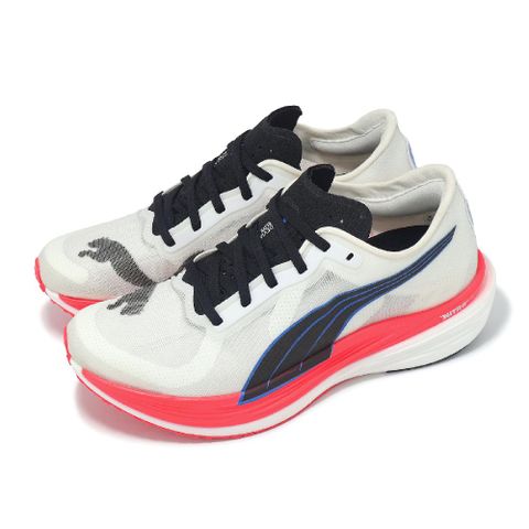 PUMA 競速跑鞋 Deviate NITRO Elite 2 女鞋 白 橘 藍 運動鞋 氮氣中底 37778703