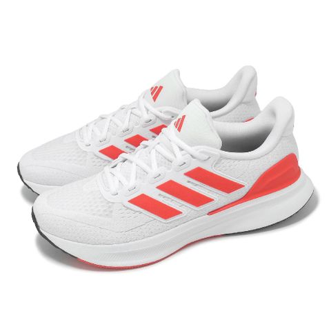 adidas 愛迪達 慢跑鞋 Ultrarun 5 男鞋 白 橘紅 入門款 緩衝 透氣 休閒 運動鞋 愛迪達 IE8786