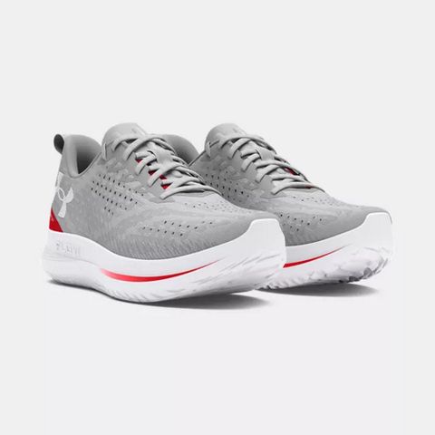 【UNDER ARMOUR】 Velociti 4 SE 慢跑鞋 跑步鞋 男鞋 灰紅色-3027585-104