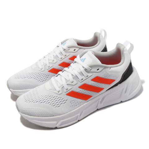 adidas 愛迪達 慢跑鞋 Questar 男鞋 白 橘 緩震 運動鞋 路跑 HP2435