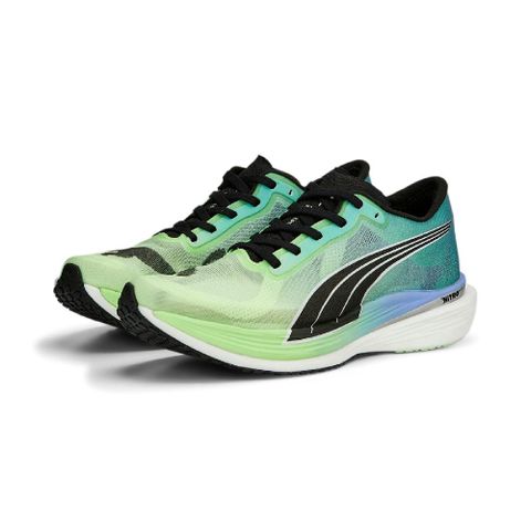 PUMA 競速跑鞋 Deviate NITRO Elite 2 女鞋 綠 藍 運動鞋 氮氣中底 漸層 37778701