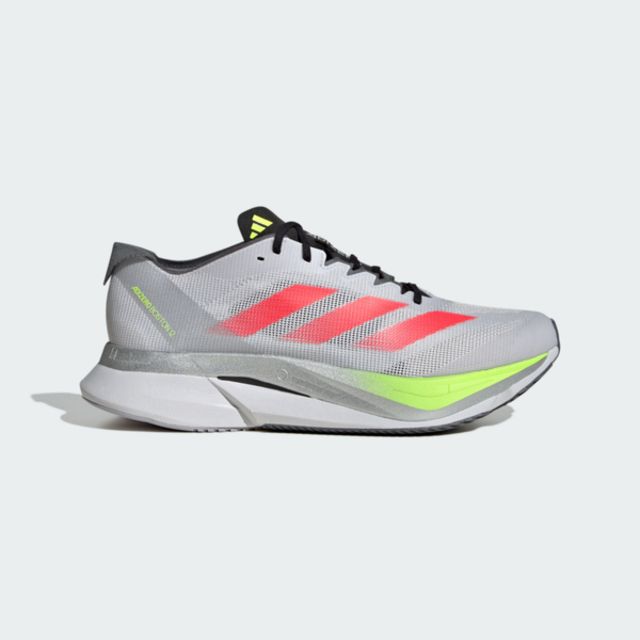 ADIDAS 愛迪達 Adidas Adizero Boston 12 M [JI4472] 男女 慢跑鞋 輕量 跑鞋 緩衝 彈力 灰 紅