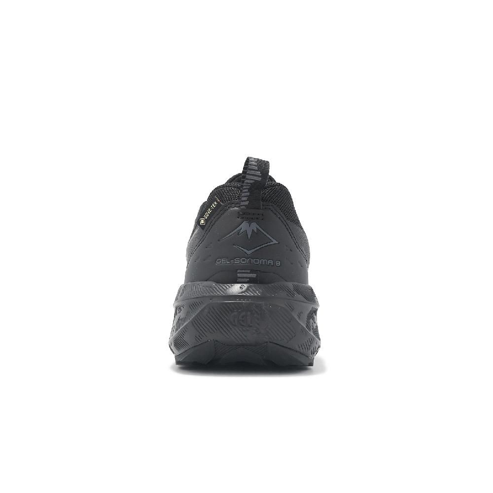 Asics 亞瑟士 越野跑鞋 GEL-Sonoma 8 GTX 男鞋 黑 防水 抓地 全黑 戶外 運動鞋 1011B977002