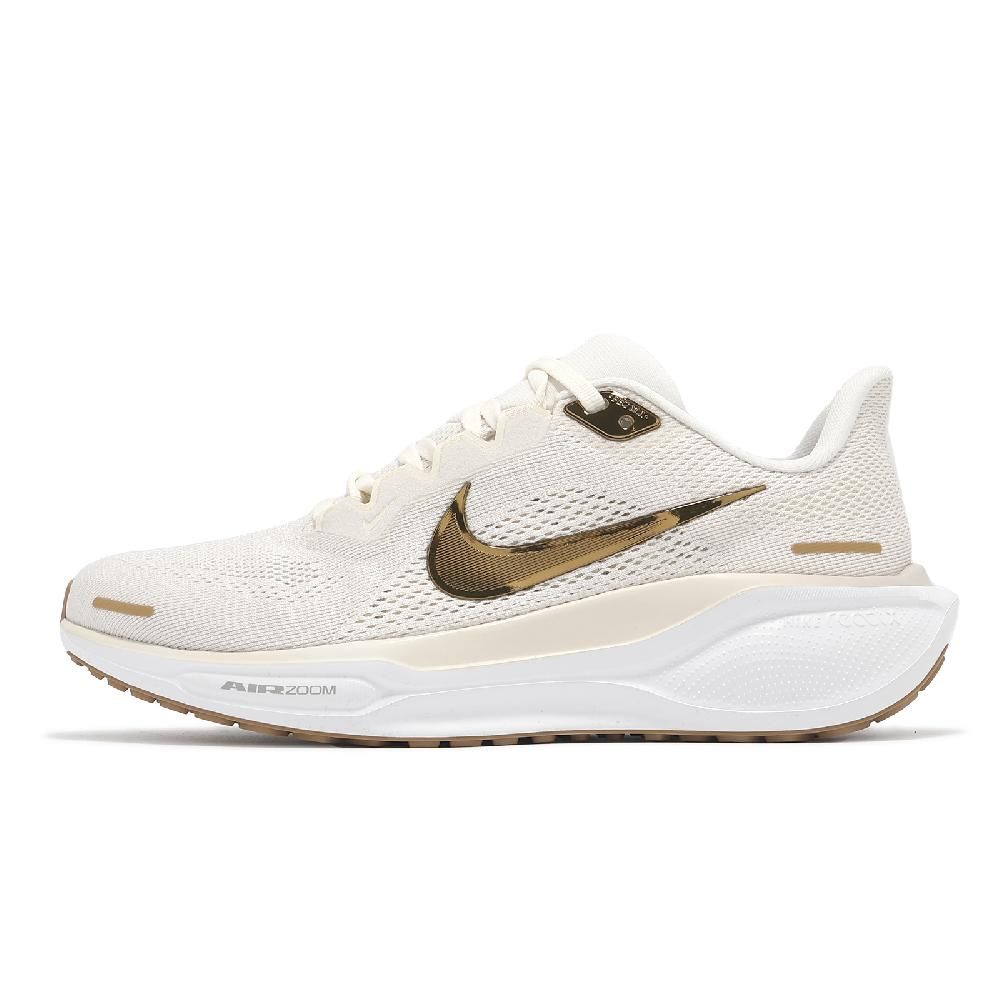 NIKE 耐吉 慢跑鞋 Wmns Air Zoom Pegasus 41 女鞋 米白 金 小飛馬 氣墊 運動鞋 FD2723-005