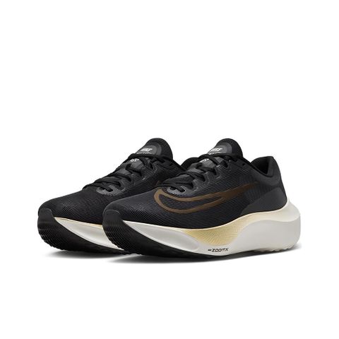 NIKE 耐吉 Zoom Fly 5 Black Metallic Gold Grain 黑 輕盈 透氣 緩震 慢跑鞋 男鞋 DM8968-002