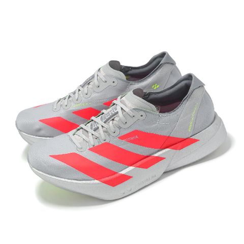 ADIDAS 愛迪達 競速跑鞋 Adizero Adios Pro 4 M 男鞋 灰 紅 運動鞋 JR6372