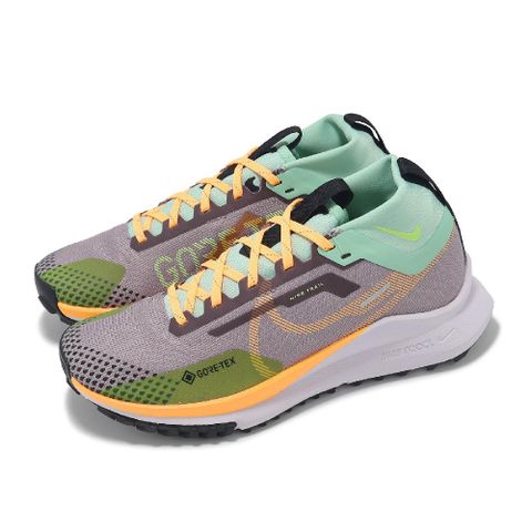 NIKE 耐吉 越野跑鞋 Wmns React Pegasus Trail 4 GTX V2 女鞋 紫 防水 運動鞋 HM9723-500