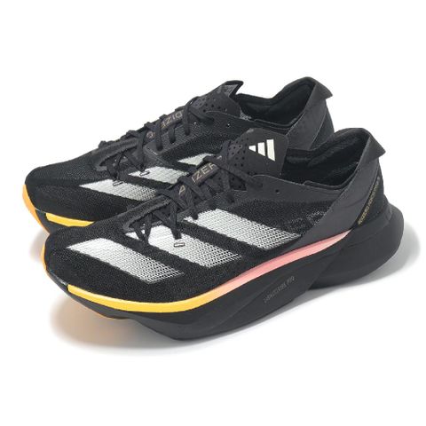 ADIDAS 愛迪達 競速跑鞋 Adizero Adios Pro 3 W 女鞋 黑 粉橘 厚底 回彈 運動鞋 IG6431