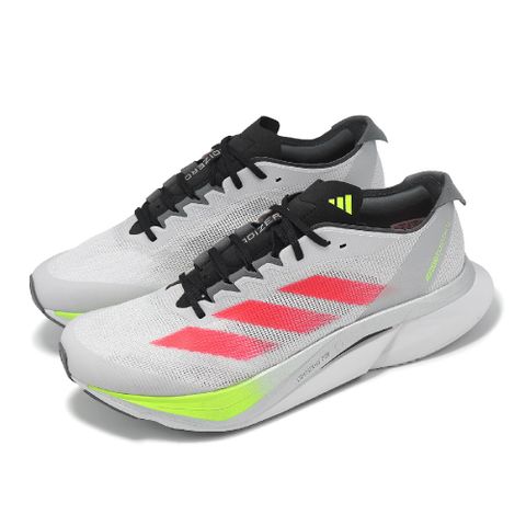 ADIDAS 愛迪達 慢跑鞋 Adizero Boston 12 M 男鞋 女鞋 灰 紅 回彈 緩震 運動鞋 JI4472