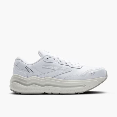 Brooks Ghost Max 2 Leather [1204321D142] 女 慢跑鞋 寬楦 彈力 支撐 緩震 白