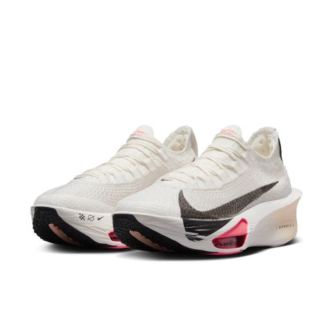 NIKE 耐吉 W AIR ZOOM ALPHAFLY NEXT% 3 女鞋 跑步鞋 競速跑鞋 白色 黑粉 針織-FD8315103