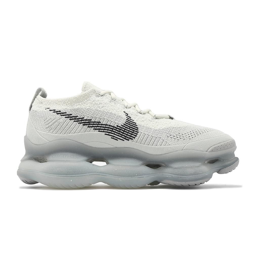 NIKE 耐吉 慢跑鞋 Air Max Scorpion Flyknit SE 男鞋 灰 黑 氣墊 厚底 緩衝 FQ2694-001