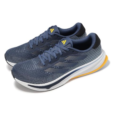 adidas 愛迪達 慢跑鞋 Supernova Rise M 男鞋 藍 黃 透氣 緩衝 輕量 路跑 運動鞋 IF9837