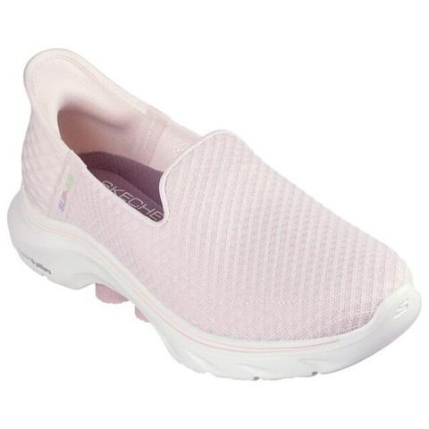 Skechers Go Walk 7 [125228LTPK] 女 健走/步行鞋 瞬穿 舒適 透氣 粉紅 白