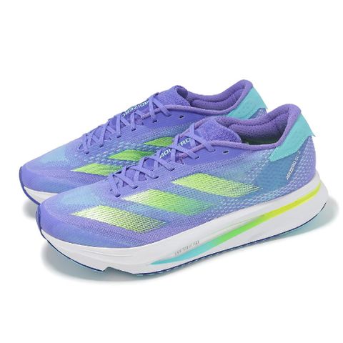adidas 愛迪達 慢跑鞋 Adizero SL2 M 男鞋 藍 綠 雙層緩震中底 運動鞋 IE3396