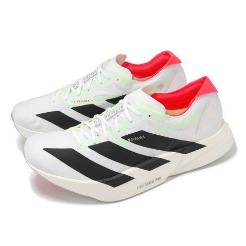 adidas 愛迪達 競速跑鞋 Adizero Adios Pro 4 M 男鞋 白 黑 運動鞋 緩震 JR1094