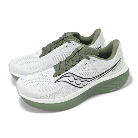 SAUCONY 索康尼 慢跑鞋 Ride 18 男鞋 白 綠 緩衝 透氣 運動鞋 S21000138