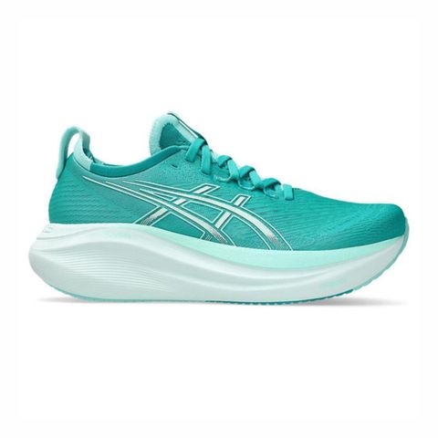 Asics 亞瑟士 Asics Gel-nimbus 27 1012B753-400 女 慢跑鞋 彈力 支撐 緩震 綠 白