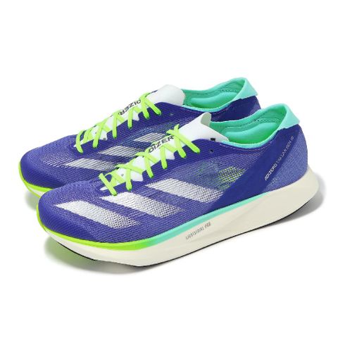 adidas 愛迪達 競速跑鞋 Adizero Takumi Sen 10 男鞋 藍 雙層緩震中底 推進 運動鞋 IF1211