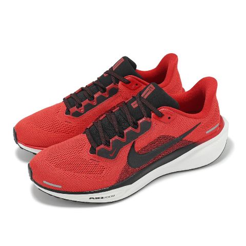NIKE 耐吉 慢跑鞋 Air Zoom Pegasus 41 男鞋 紅 黑 小飛馬 氣墊 緩震 運動鞋 FD2722-602