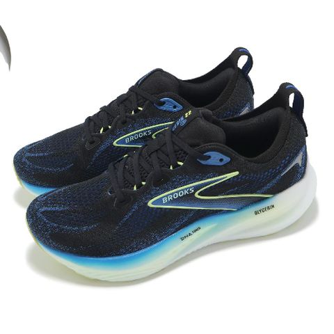 慢跑鞋 Glycerin 22 2E 男鞋 寬楦 藍黑 甘油系列 氮氣中底 緩衝 針織 運動鞋 1104452E002