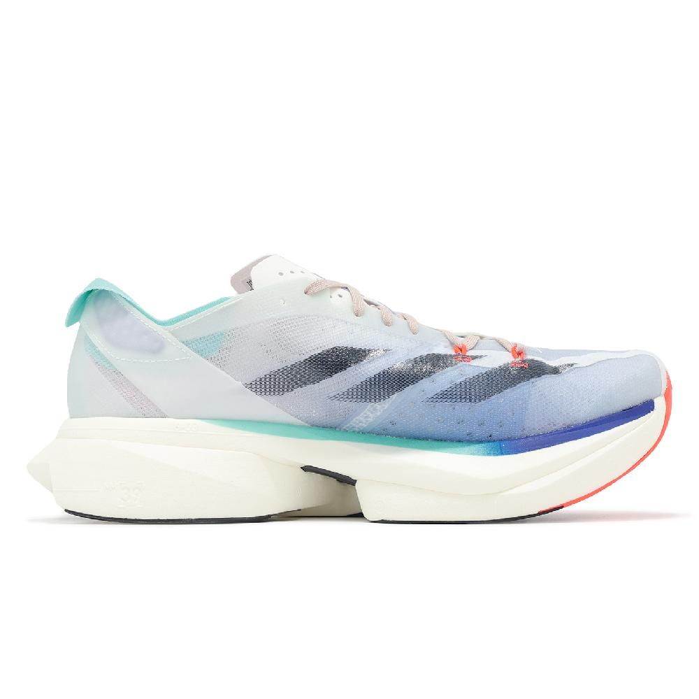 adidas 愛迪達 競速跑鞋 Adizero Adios Pro 3 M 男鞋 白 藍 回彈 馬牌橡膠大底 馬拉松鞋 IE6237