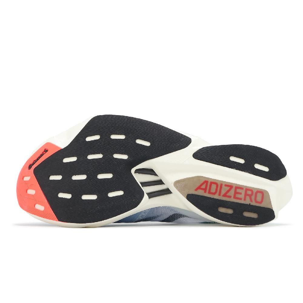adidas 愛迪達 競速跑鞋 Adizero Adios Pro 3 M 男鞋 白 藍 回彈 馬牌橡膠大底 馬拉松鞋 IE6237