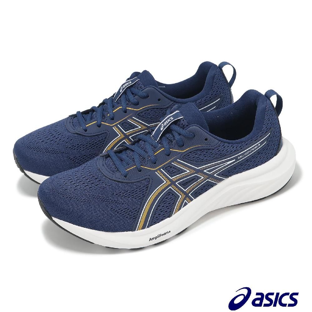 Asics 亞瑟士 慢跑鞋 GEL-Contend 9 4E 男鞋 超寬楦 藍 黃 緩衝 支撐 運動鞋 1011B882405