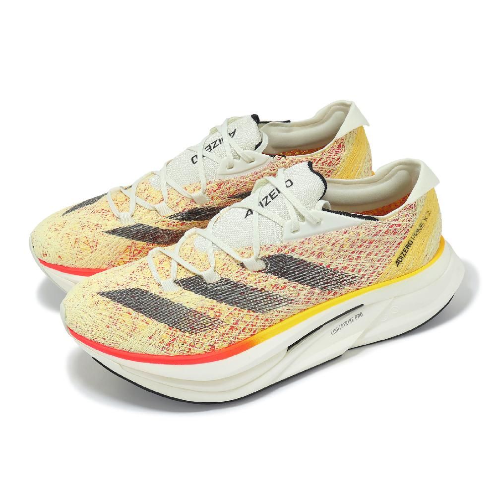 adidas 愛迪達 競速跑鞋 Adizero Prime X 2 Strung 男鞋 黃 黑 厚底 運動鞋 ID0264