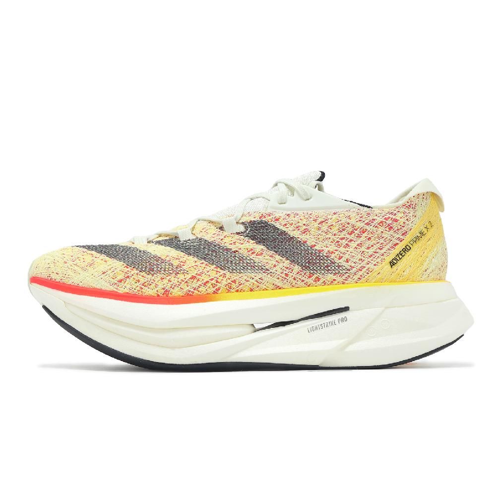 adidas 愛迪達 競速跑鞋 Adizero Prime X 2 Strung 男鞋 黃 黑 厚底 運動鞋 ID0264