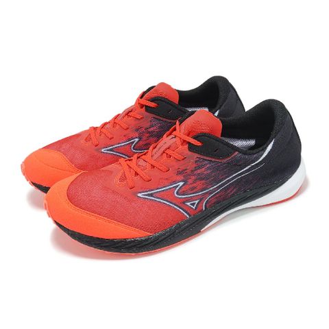 競速跑鞋 Wave Duel 4 男鞋 黑 紅 輕量 回彈 運動鞋 U1GD2550-06