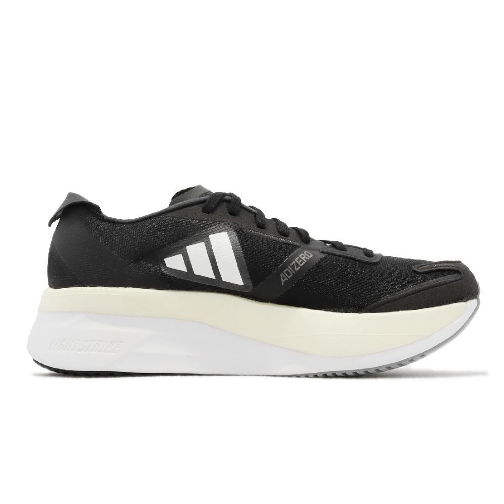 adidas 愛迪達 慢跑鞋 Adizero Boston 11 W 女鞋 黑 米黃 白 厚底 路跑 中長跑 運動鞋 GX6657
