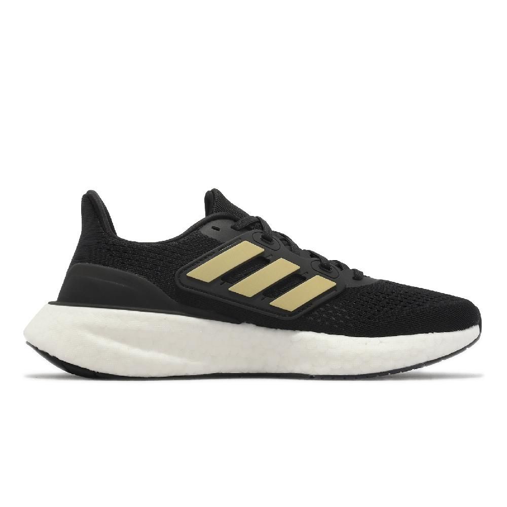 adidas 愛迪達 慢跑鞋 PureBoost 23 W 女鞋 黑 金 緩震 路跑 運動鞋 IF2391