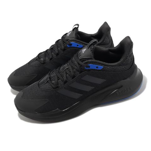 adidas 愛迪達 慢跑鞋 Alphaedge + 男鞋 黑 藍 緩震 Bounce 入門款 運動鞋 IF7298